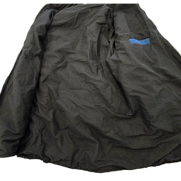 Guatemalan 100% Wool Hooded Zip Jacket Mens Large Gray Blue Lined Aztec Baja - Picture 9 of 16